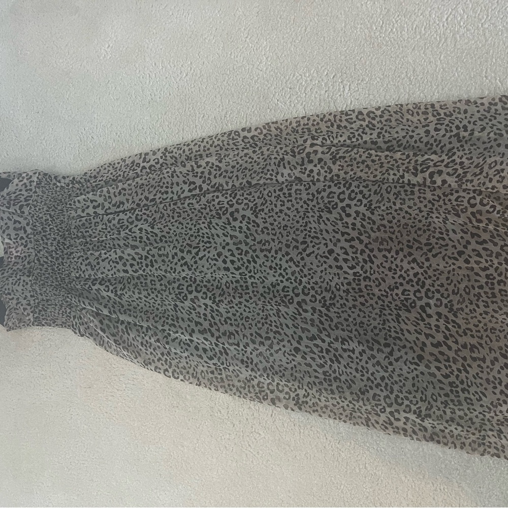 Vintage Y2K Leopard Print Maxi Dress - Picture 2 of 6